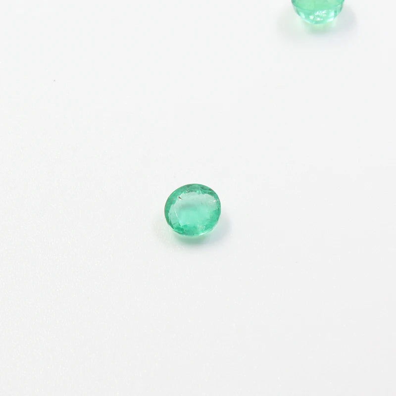 4mm Round Natural Emerald Loose Gemstone Natural Emerald for Jewelry Maker Wholesale Price SI Grade Emerald Gemstone