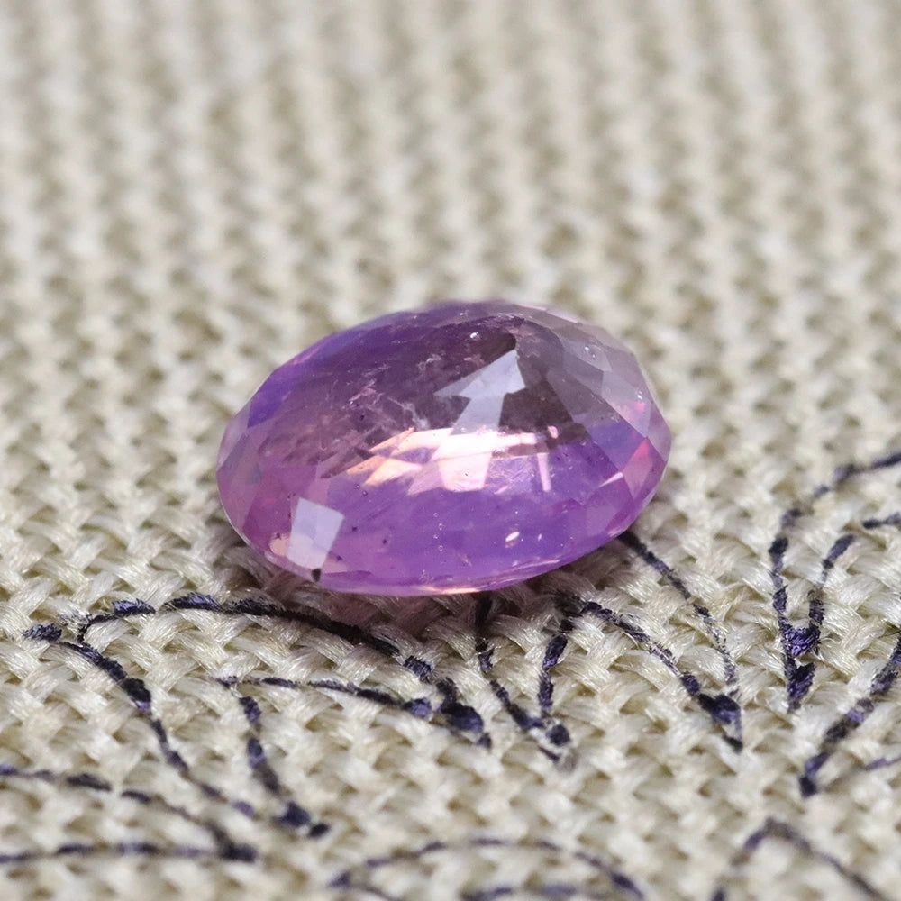 Gem 1.05ct Pink Sapphire Rectangle 6.52X5.04X3.25mm Private Custom Ring Pendant Earring Main Stone Natural Untreated