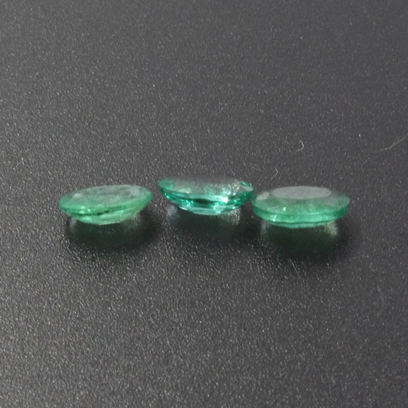 100% Real Natural Zambia Emerald Gemstone 0.55ct 5mm * 7mm SI Grade Emerald Loose Gemstone Wholesale Price Emerald