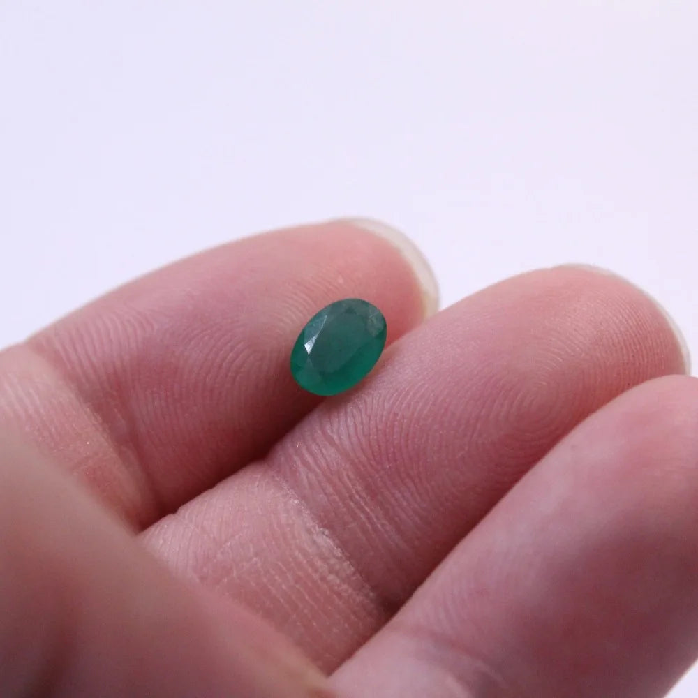 5mm*7mm 100% Natural I Grade Emerald Loose Gemstone From Zambia