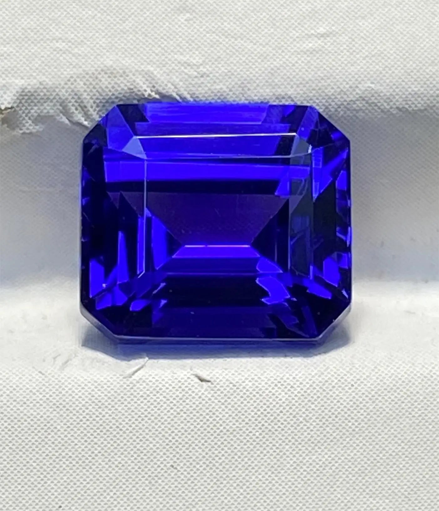Vivid Blue Natural Tanzanite Small octagonal Cut 3.96ct VVS Loose Gemstone Customize