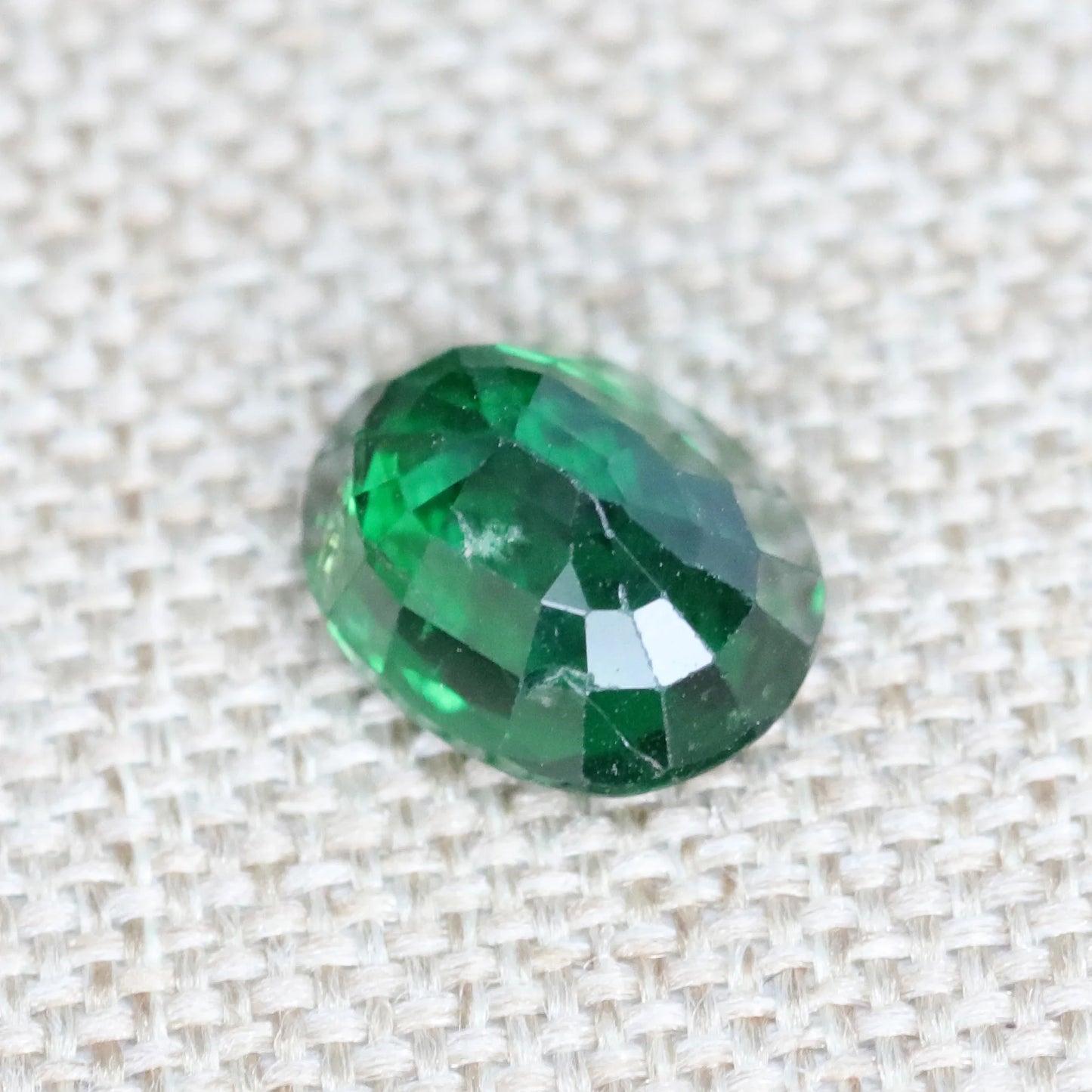 Gemstone 1.60ct Tsavorite Garnet Oval 7.93X6.23X3.98mm Private Custom Ring Pendant Earring Main Stone Natural Untreated