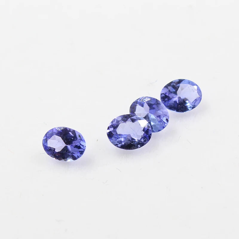 4mm * 5mm Natural Oval Cut Tanzanite Loose Gemstone Wholesale Price VVS Grade Tanzanite Gemstone for Jewelry Shop