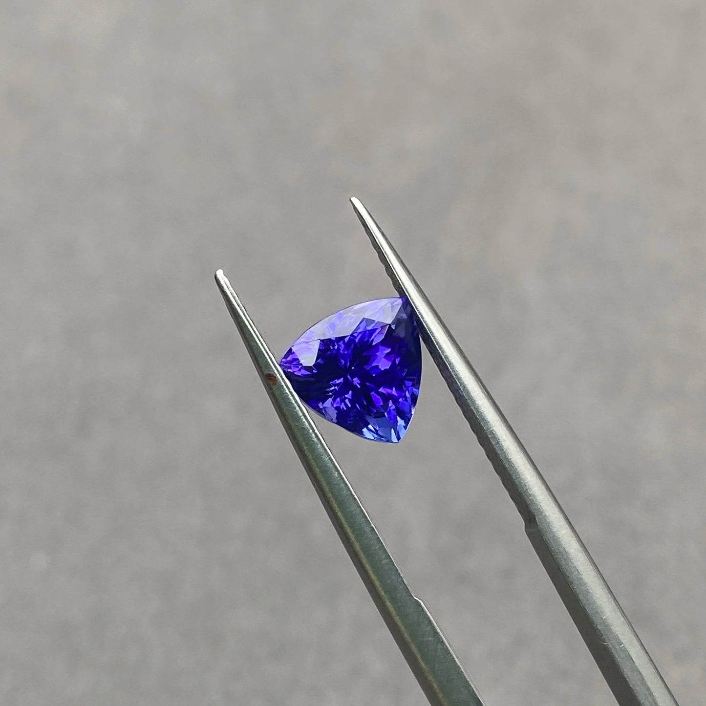 Natural Tanzanite Vivid Blue Triangle Brilliant Cut 2.11ct  VVS Loose Gemstone Customize