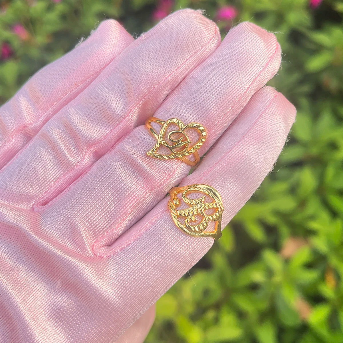 Bague personnalisée avec nom pour la fête des mères, bagues en forme de cœur AZ personnalisées, 26 lettres, bague réglable avec nom pour femme, meilleur cadeau pour petite amie