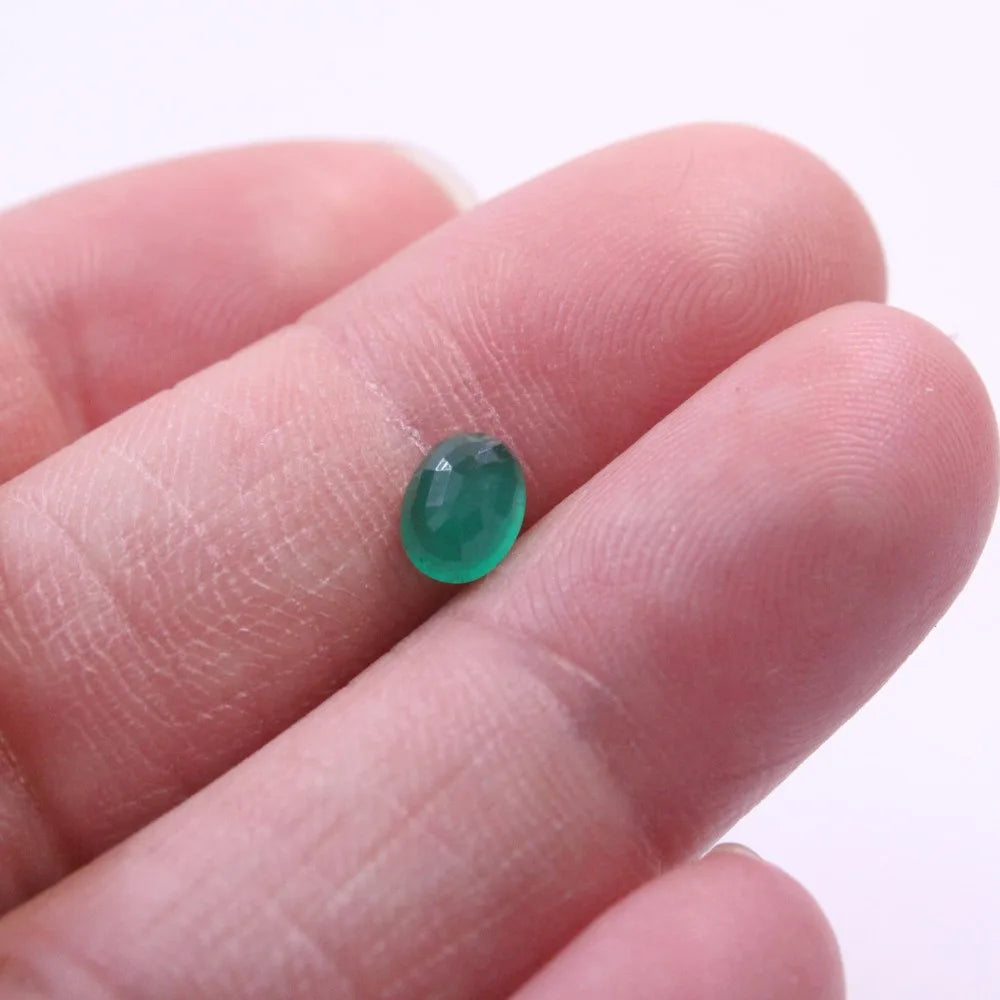 5mm*7mm 100% Natural I Grade Emerald Loose Gemstone From Zambia
