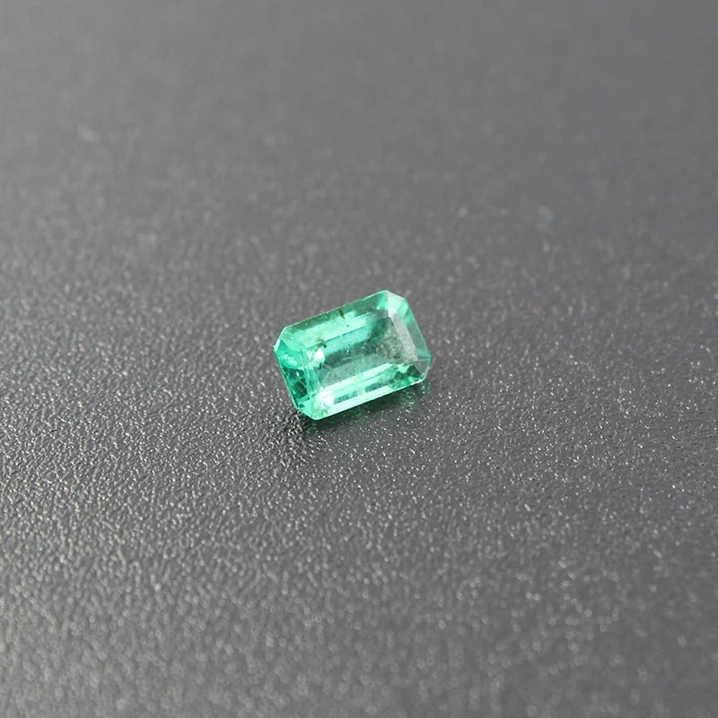 0.4ct Natural Emerald Loose Stone for Engagement Ring 4 Mm * 6 Mm Real Emerald Jewelry DIY