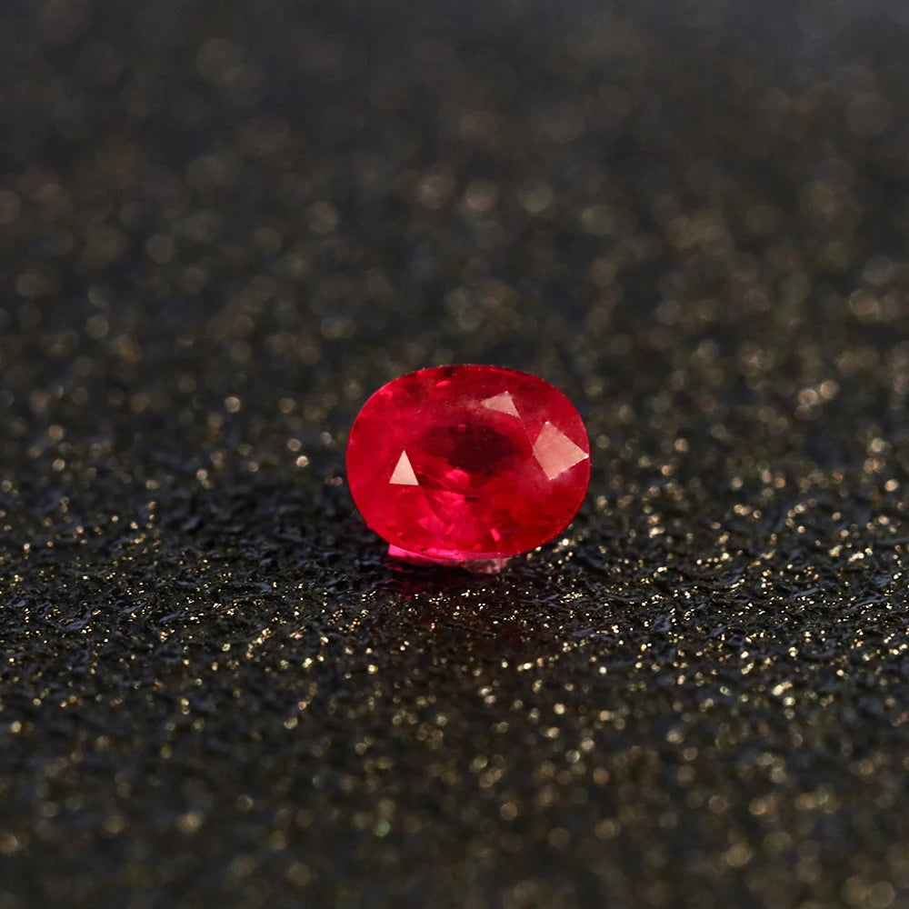 Gemstone Ruby Pigeon Blood Red Natural Myanmar Ruby 1.02ct Strong Fluorescence Customized Ring Pendant Earring Main Stone