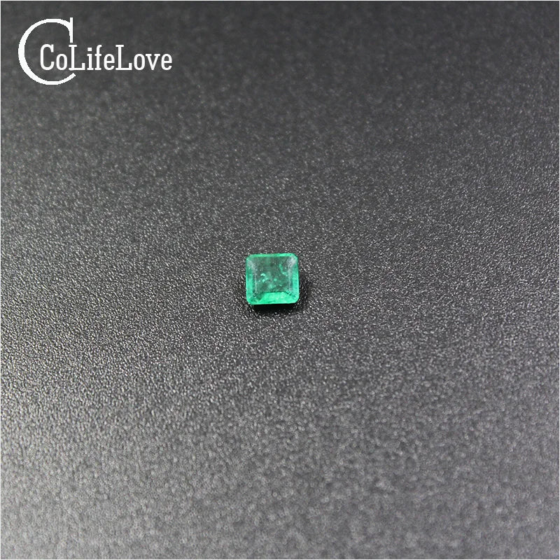 4mm*4mm Natural SI Grade Emerald Loose Gemstone From Colombia