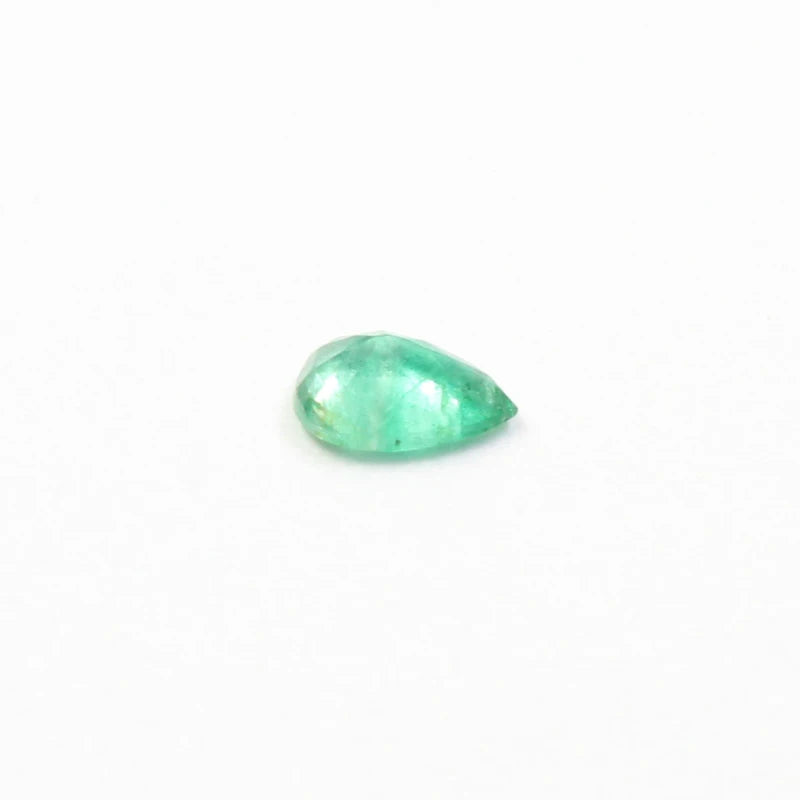 100% natural SI grade emerald loose stone 4 mm * 6 mm pear cut Colombia emerald loose gemstone for ring