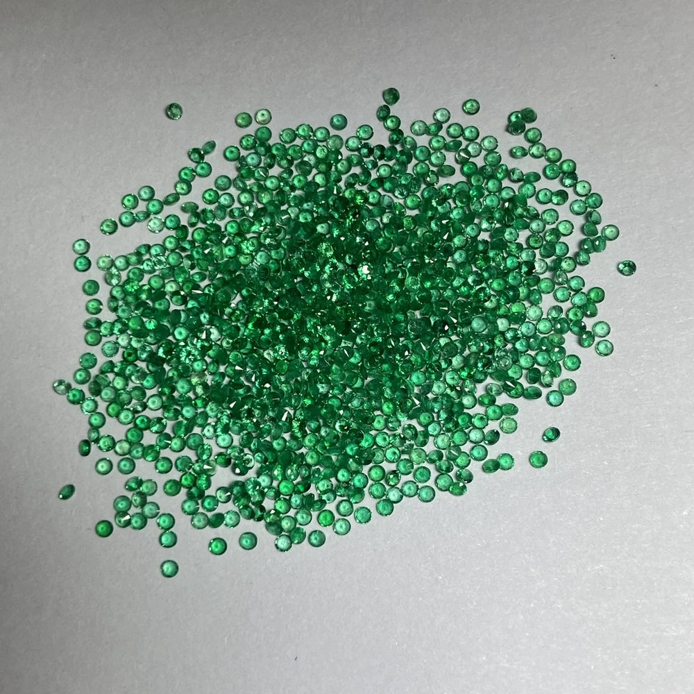 Meisidian Semi Precious Stone A Quality 0.8-1.5mm Original Pakistan 100% Natural Emerald Pirce Per Carat