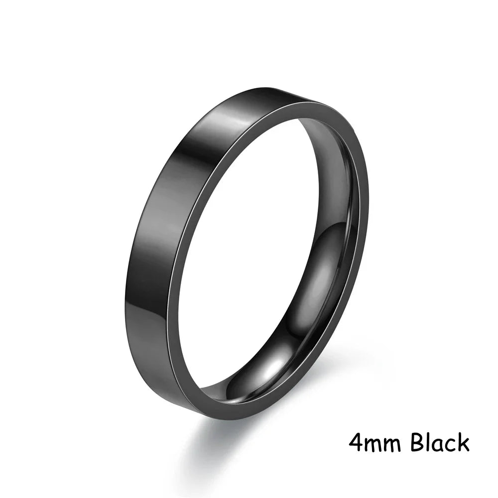 Bague personnalisée avec mot à l'intérieur et à l'extérieur, gravure délicate, nom personnalisé, bague empilable, unisexe, promesse d'éternité, cadeaux commémoratifs d'anniversaire