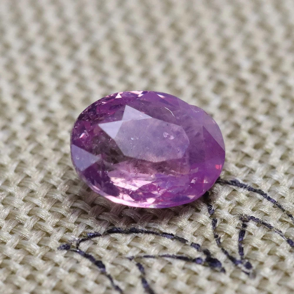 Gem 1.05ct Pink Sapphire Rectangle 6.52X5.04X3.25mm Private Custom Ring Pendant Earring Main Stone Natural Untreated