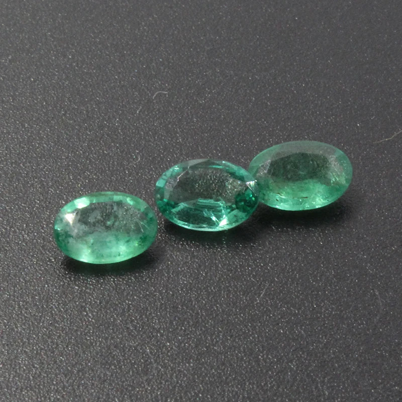 100% Real Natural Zambia Emerald Gemstone 0.55ct 5mm * 7mm SI Grade Emerald Loose Gemstone Wholesale Price Emerald