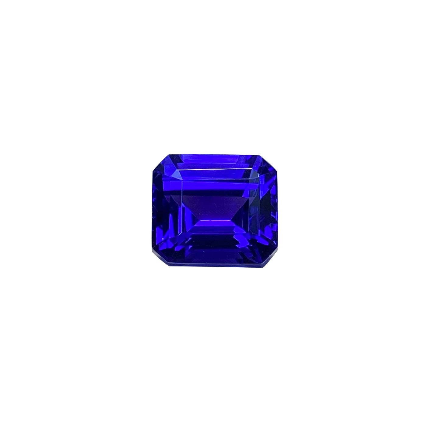 Vivid Blue Natural Tanzanite Small octagonal Cut 3.96ct VVS Loose Gemstone Customize