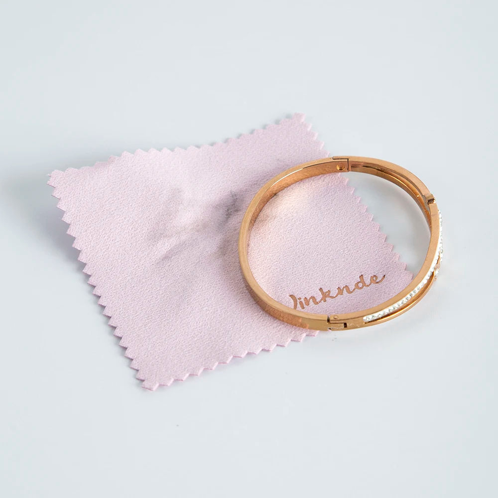 100pcs 8x8cm Silver Polishing Cloth Personalized Jewelry Cleaning Cloth Custom Logo Soft Clean Wipe Wiping Tool Print Logo