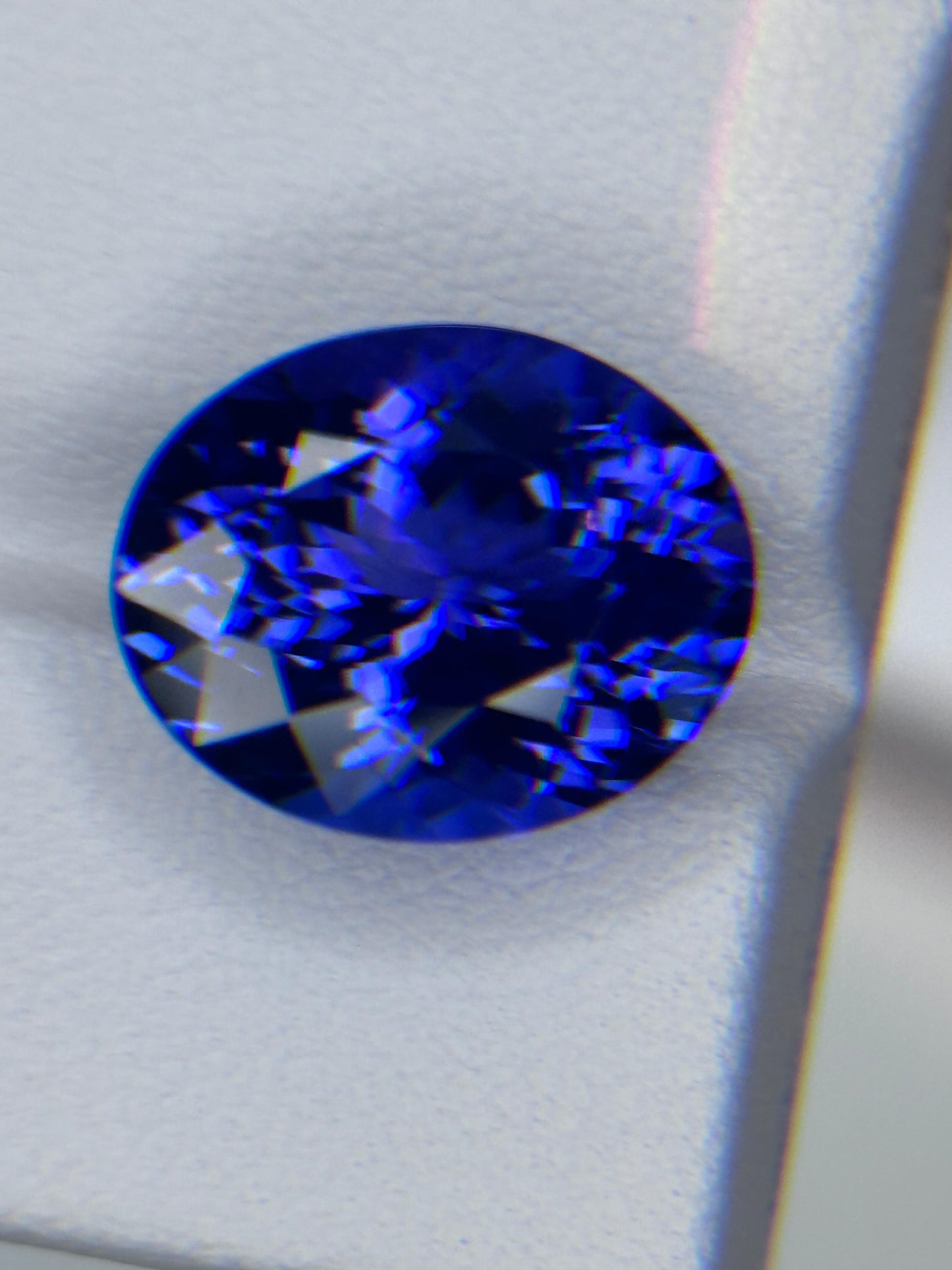 Natural Tanzanite Vivid Blue Oval Shape Brilliant Cut 9.0ct VVS Loose Gemstone Customize